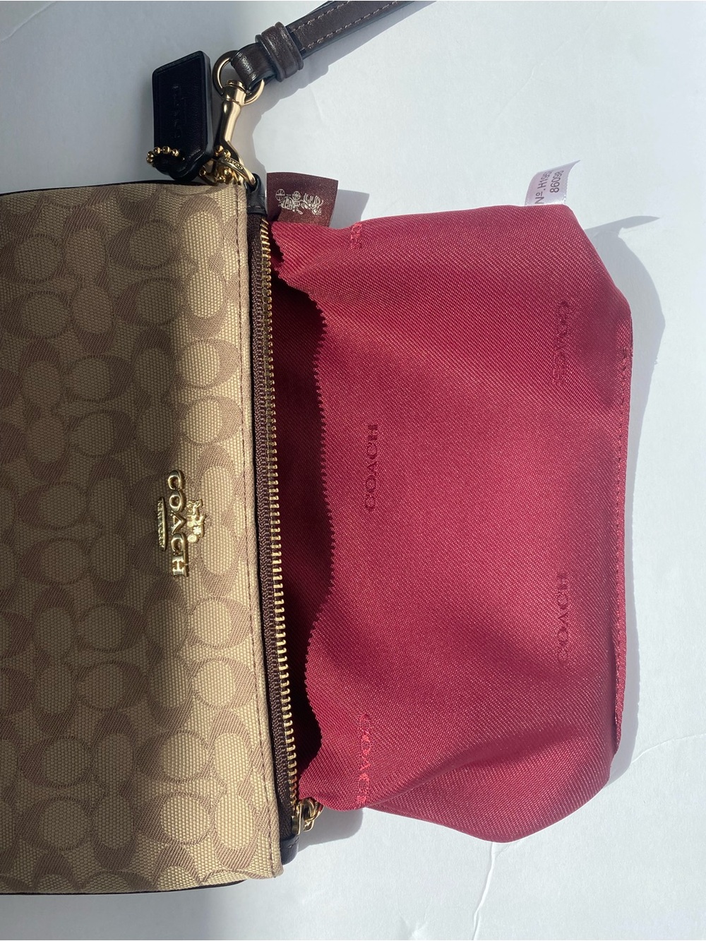 Coach Signature Canvas Wristlet - EUC - Picture 10 of 11